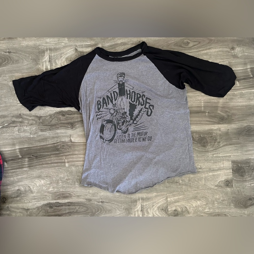 Band of horses, 2017 tour shirt, baseball tee
